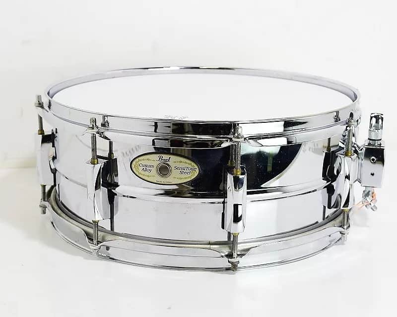 Pearl パール SensiTone Custom steel 14×5.5 Pearl Sensitone Custom Alloy Steel Snare Drum 14