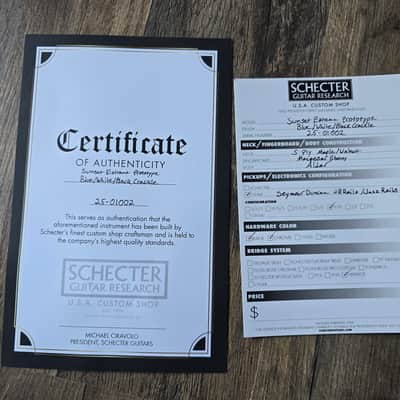 Schecter USA Custom Shop Prototype Sunset Extreme image 21