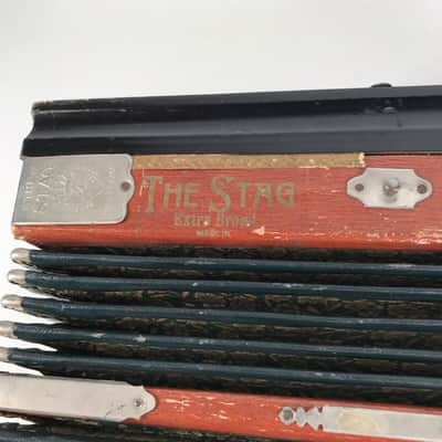 Vintage The Stag Extra Broad Hammered Reeds Accordion Accordion Saxon Germany image 3