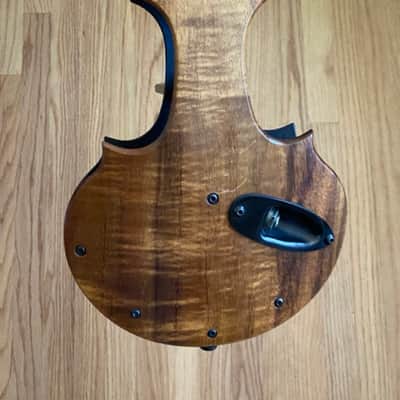 Rare: Tucker Barrett Luma - 5 string electric Violin/Viola - Hawaiian Koa wood image 9