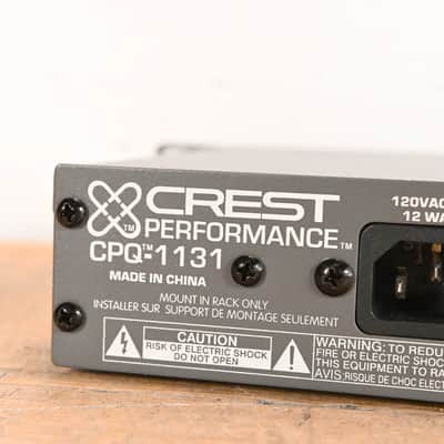Crest Audio CPQ-1131 31-Band Graphic Equalizer CG01XNB image 10