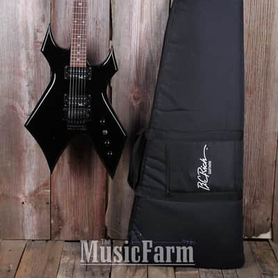 BC Rich NJ Series Warlock Electric Guitar Floyd Rose Black Finish with Gig Bag image 1