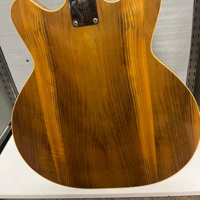 Fender Coronado Bass II 1968 - Transparent Brown With yellow trim image 15