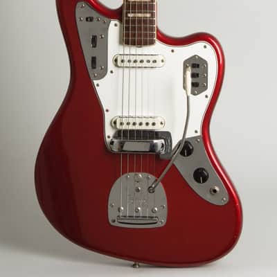 Fender Jaguar Solid Body Electric Guitar (1966), ser. #172774, original black tolex hard shell case. image 3