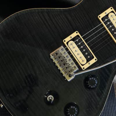 2007 PRS Singlecut Trem Electric Guitar Charcoal Flame + OHSC image 5