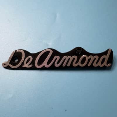1960s/70s DeArmond Vintage Amp Logo/Badge! image 1