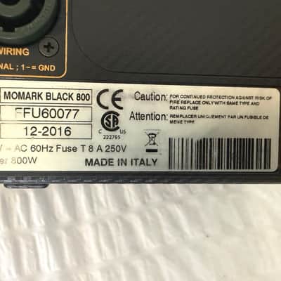 Markbass Momark Black 800 (800 watts) head and STD 104 HF-4 cabinet (4x10) image 5