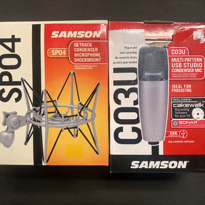 Samson C03U Multi-Pattern USB Studio Condenser Microphone With Samson SP04 Spider Shockmount image 1