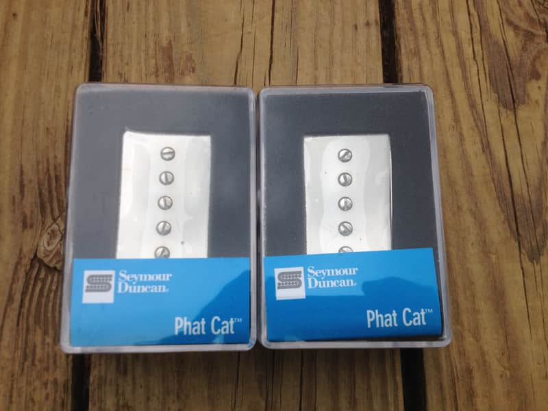 Seymour Duncan SPH90-1 Phat Cat Nickel Pickup Set P-90 for Humbucker Bridge/Neck image 1