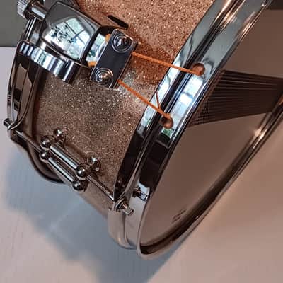 Unique Vintage Snare 14" x 5" Tromsa beech shell re rings / all new hardware Jazz 60s - Sparkle image 14