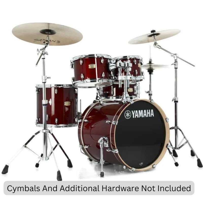 Yamaha Stage Custom Birch, 5 Piece Shell Kit with 20" Bass Drum Cranberry Red image 1