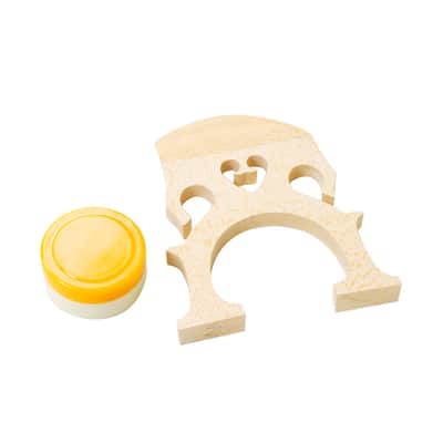 4/4 Wood Cello Bag Bow Rosin Bridge 2020s - White image 11