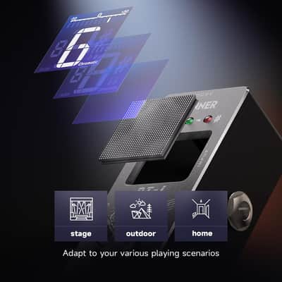 Donner Tuner Pedal, Dt-1 Chromatic Guitar Tuner Pedal with Pitch Indicator for Electric Guitar and Bass True Bypass image 5