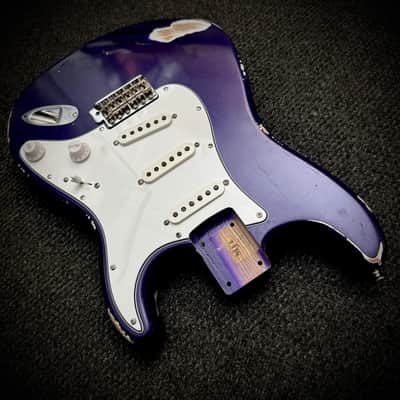 MJT Loaded Body Stratocaster 2020s - Purple Nitro image 3