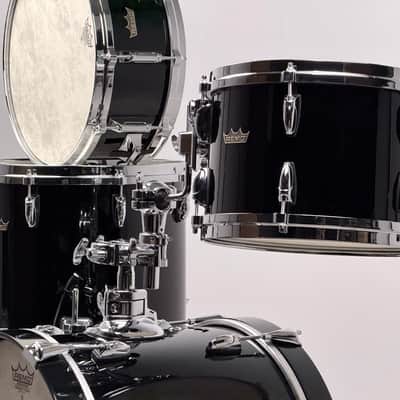 Remo 18/12/14/5x14" Gold Crown Jeff Hamilton Bop Drum Set - NOS Black Lacquer image 2
