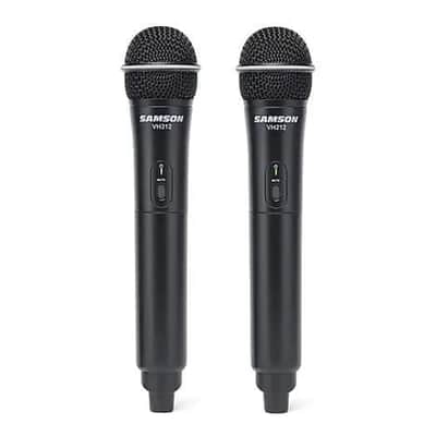 Samson SWS212HH-E Stage 212 Dual Frequncy Wireless Handheld Microphone System - Black image 2