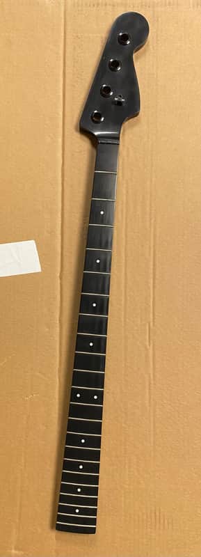 Moses Graphite Jazz Bass Neck Year Unknown  - Matte Black image 1