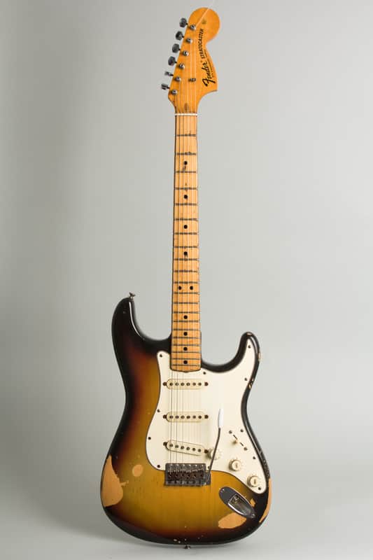 Fender Stratocaster Solid Body Electric Guitar (1971), ser. #308316, original black tolex hard shell case. image 1