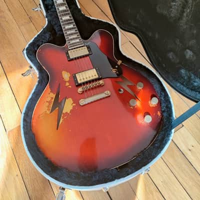 Rock N Roll Relics Lightning - Cherry Burst over Cinnamon image 7