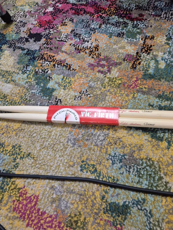 Vic Firth SRC Corpsmaster Roger Carter Signature Marching Drum Sticks 2010s - Natural image 1