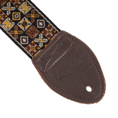 Souldier "Woodstock" Gold Pattern 2" Guitar Strap image 3