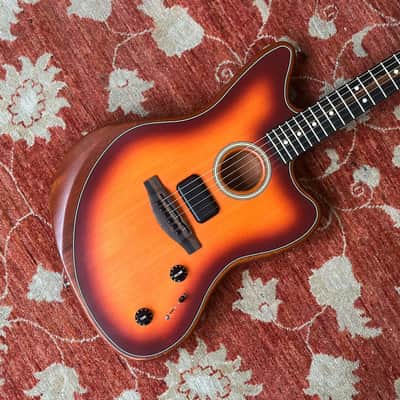 tobacco burst jazzmaster Fender American Acoustasonic Jazzmaster - Tobacco Sunburst
