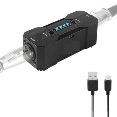 Power Supply 48V/12V Switch,Up to 40 Hours of Use,Rechargeable Portable Phantom Power for Condenser/Shotgun Microphones, Mic Preamp, Recording Studios image 1
