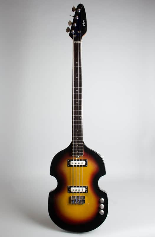 Vox V-232 Violin Bass Solid Body Electric Bass Guitar (1965), ser