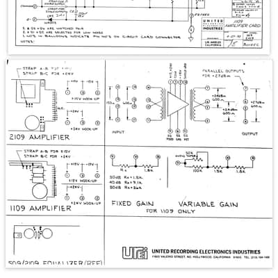 Vintage Universal Audio / UREI 1109 - Discrete Microphone Preamps (X11) 1970’s Classics! (1108) image 14