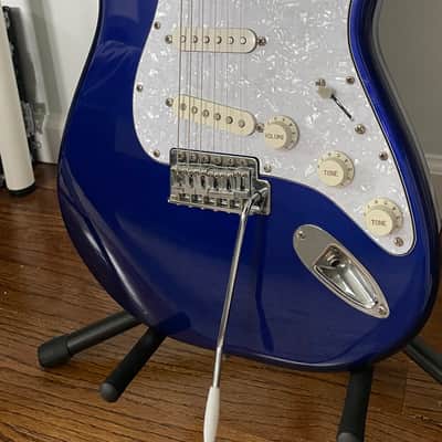 Squier Affinity Series Stratocaster 21-Fret with Rosewood Fretboard 1997 - 2000 - Baltic Blue image 5