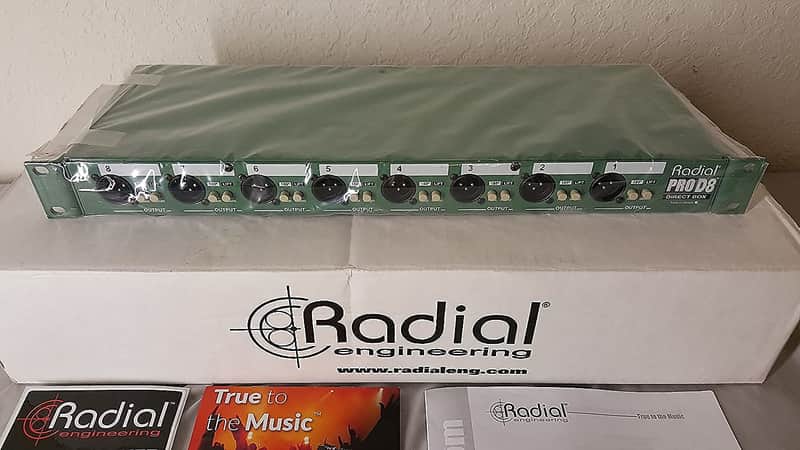 Radial ProD8 8-channel Passive Instrument Direct Box (open) *mint ~ships free & secure! image 1