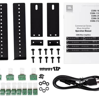 JBL CSMA280 Commercial/Restaurant 2 x 80w Amplifier 4ohm/8ohm/70V/100V, 8 inputs image 5