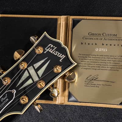 Gibson Custom Shop 50th Anniversary 1960 "Black Beauty" Les Paul Custom '10 image 6