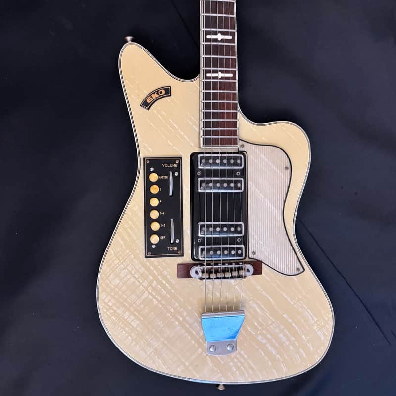 Eko Ekomaster 400 Offset Guitar - Four Pickups, Cool Knobs - All Original - Modern Faux Tweed Case - 1961 image 1