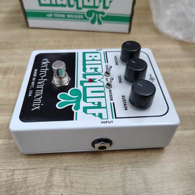 Electro-Harmonix Big Muff Pi w/ Tone Wicker Fuzz Pedal USA Made - Green image 2