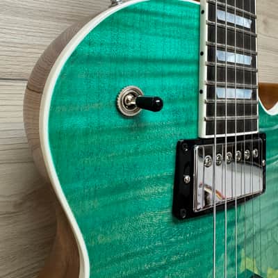Gibson Les Paul Modern Figured Electric Guitar - Seafoam Green #0327 image 5