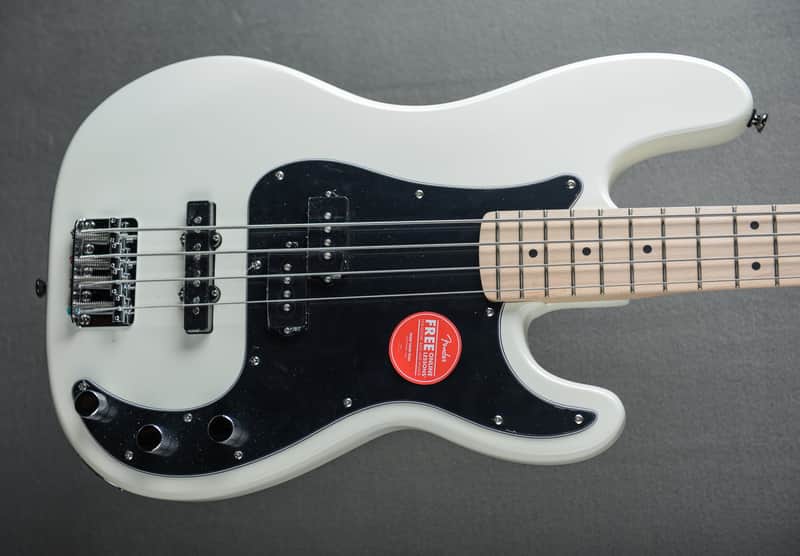 Squier Affinity Series Precision Bass PJ - Olympic White w/Maple image 1