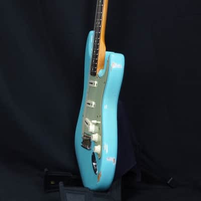 FENDER CUSTOM SHOP Limited Edition 1960 Stratocaster Relic -2022- Faded Daphne Blue [CZ561617] (05/11) image 8