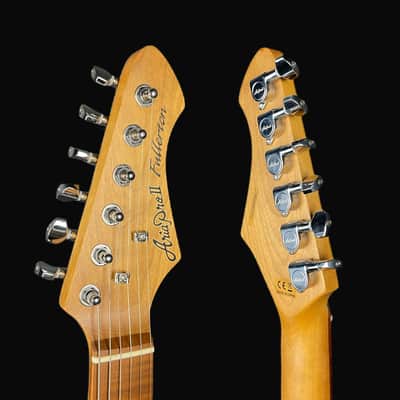 Aria Pro II Hot Rod Collection 714-MK2 Fullerton Black Diamond Electric Guitar image 6