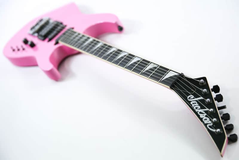 1980s Jackson USA Soloist Custom Platinum Pink Kahler Trem