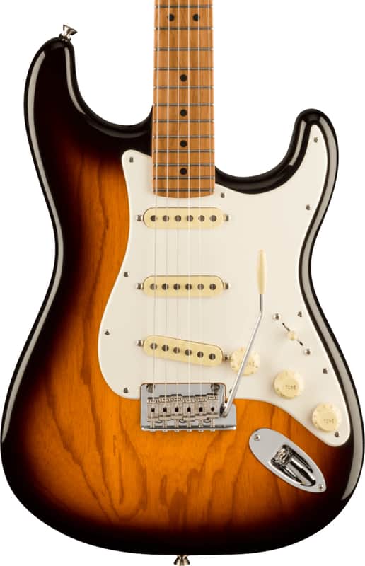 Fender American Professional II Stratocaster Electric Guitar, Roasted Maple Fingerboard, Anniversary 2-Color Sunburst image 1