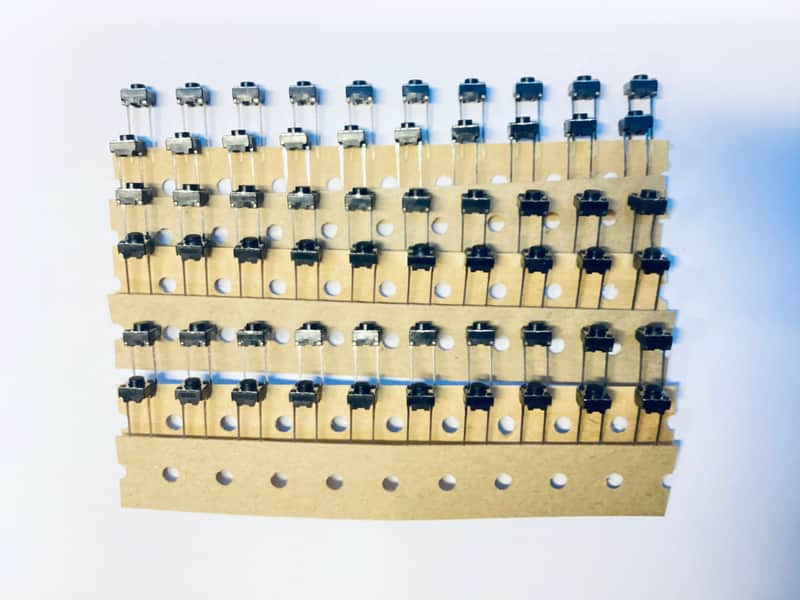 Akai MPC 3000 FULL TACTILE SWITCH SET (60 PCS) SKHVBDD010 - Black/Silver image 1