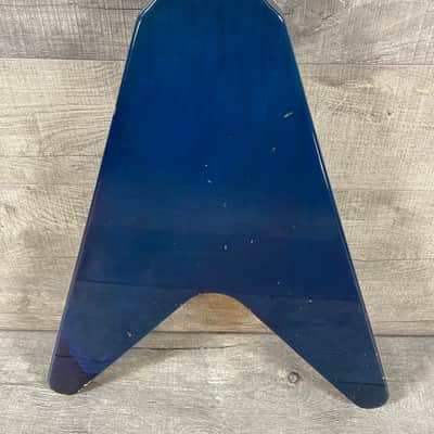 Gibson Flying V Bass 1981 Transparent Blue image 8