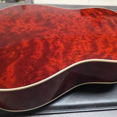 Gibson J-45 Custom 1 of 40 Quilt Bubinga USA Custom Shop J45 Quilted Figured Limited Edition Honeyburst Acoustic Guitar LR Baggs image 14