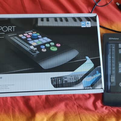 PreSonus FaderPort V2 USB DAW Transport Controller with Motorized Fader 2018 - Present - Black + Desksaver dust cover image 1