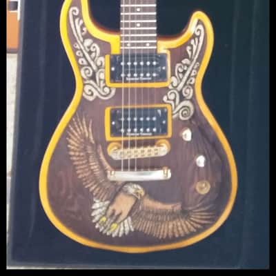 Custom Carved Fernandes Dragonfly guitar image 3