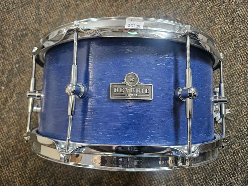 Reverie Drum Company 6x13 Maple Snare Drum Blue Lacquer image 1