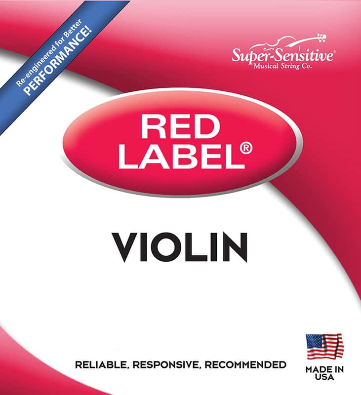 Super-Sensitive 2104 Red Label 1/2 Size Violin Strings image 1