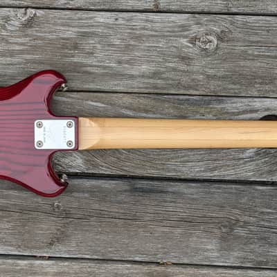 Lefty 1983 Quest by Vantage travel bass 25" trans cherry - Made in Japan image 9