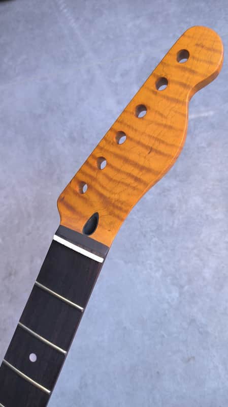 Roasted Flamed Maple Neck Rosewood fingerboard - 22 Frets image 1